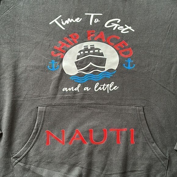 “Ship Faced” ⚓️ Hooded Sweatshirt! - Picture 3 of 8